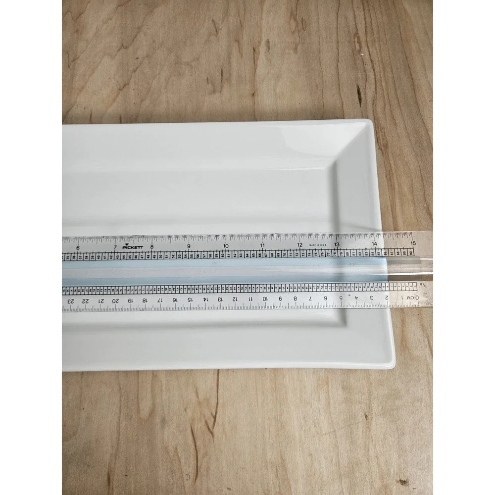BIA Cordon Bleu Porcelain Rectangular Serving Platter White 14.25